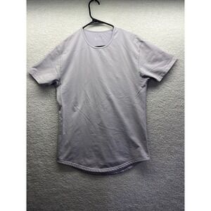 BYLT Shirt Mens Medium Blue Crew Neck Short Sleeve Drop Cut S/S Lux Stretch Work